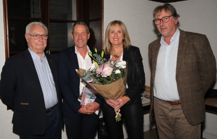 Bernard Nomblot, Pierre Bourlier, Sandrine son épouse et Denis Chilliet